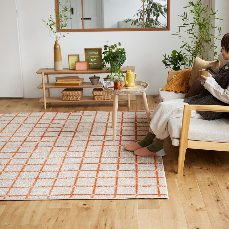 (コストコ) スミノエ ウォッシャブルラグ オセロ 90 x 130cm オレンジ