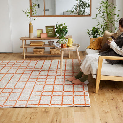 (コストコ) スミノエ ウォッシャブルラグ オセロ 90 x 130cm オレンジ