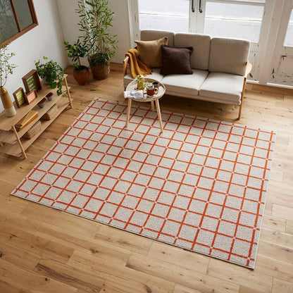 (コストコ) スミノエ ウォッシャブルラグ オセロ 130 x 185cm オレンジ