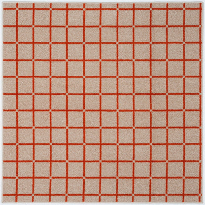 (コストコ) スミノエ ウォッシャブルラグ オセロ 185 x 185cm オレンジ