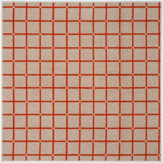 (コストコ) スミノエ ウォッシャブルラグ オセロ 185 x 185cm オレンジ