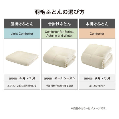 (コストコ) 羽毛合い掛け布団 ナチュラルグースダウン95％ キング ブラウン