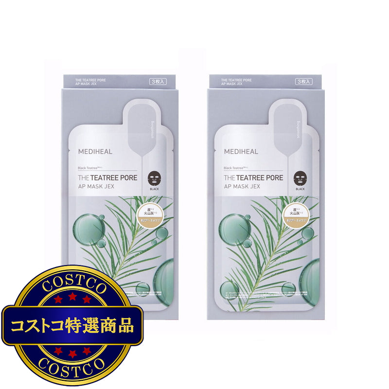 (コストコ) MEDIHEAL (メディヒール) THE ティーツリー ポア APマスク JEX 3枚入 x 2個
