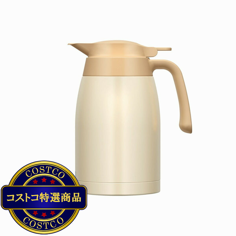 (コストコ) サーモス ステンレス ハンド ポット 1.5L クリームホワイト