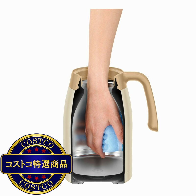 (コストコ) サーモス ステンレス ハンド ポット 1.5L クリームホワイト