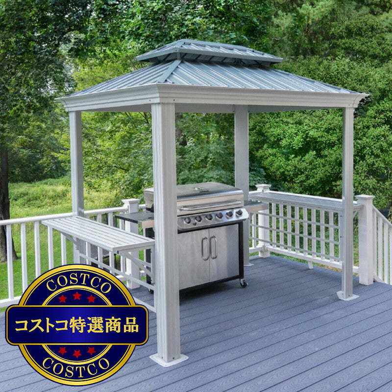 (コストコ) ソジャグ モナコ  6 x 8フィート (1.8 x 2.4m) BBQ ガゼボ