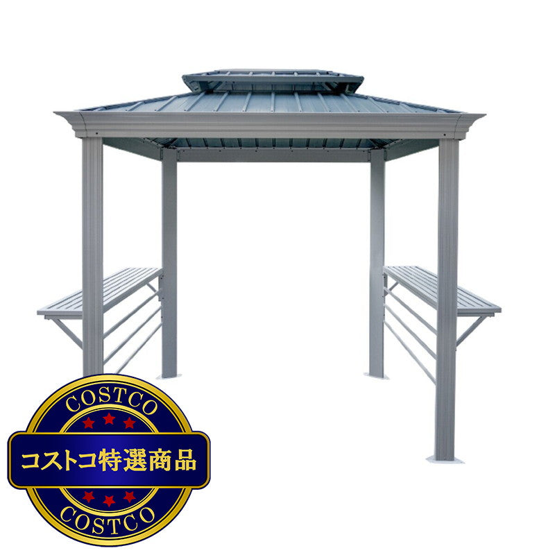 (コストコ) ソジャグ モナコ  6 x 8フィート (1.8 x 2.4m) BBQ ガゼボ