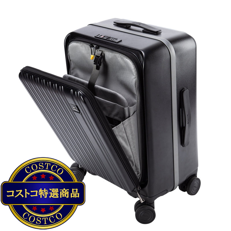 (コストコ) クラウン フロントオープン スーツケース 機内持ち込みサイズ C-F5299H 20インチ ブラック