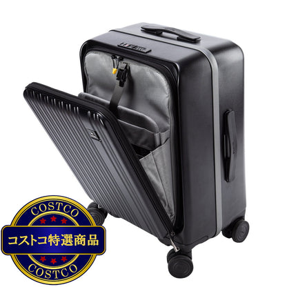 (コストコ) クラウン フロントオープン スーツケース 機内持ち込みサイズ C-F5299H 20インチ ブラック