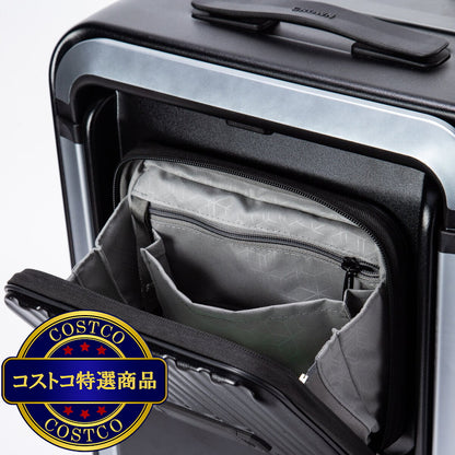 (コストコ) クラウン フロントオープン スーツケース 機内持ち込みサイズ C-F5299H 20インチ ブラック