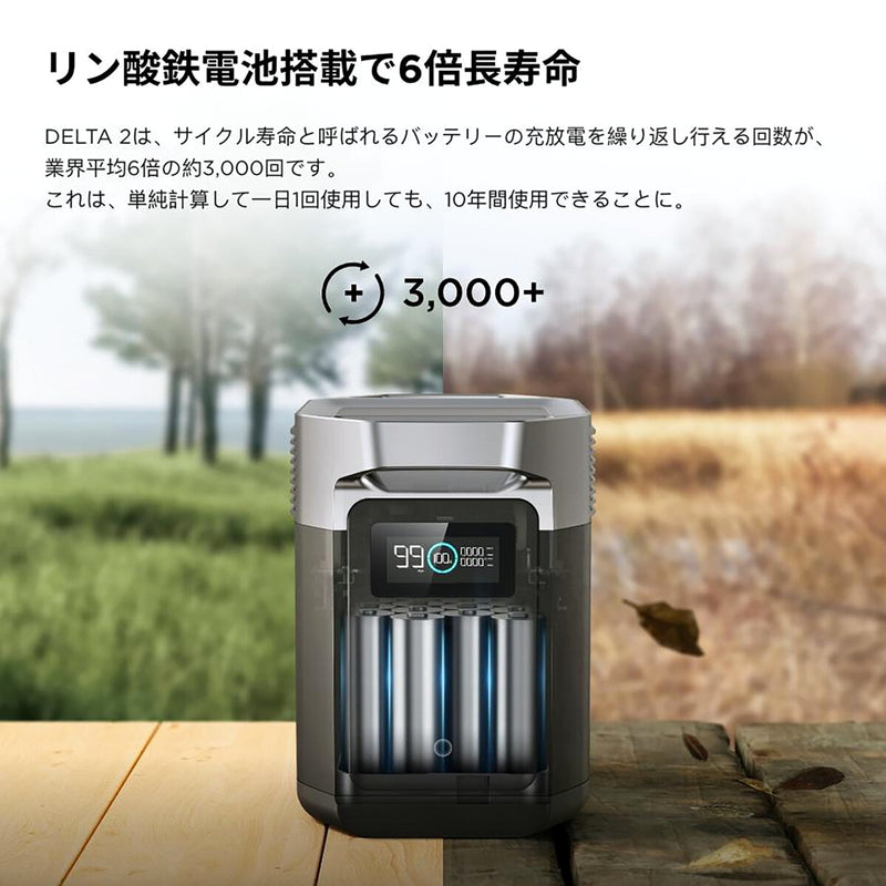 (コストコ) EcoFlow(エコフロー) ポータブル電源 デルタ2 ZMR330-JP 容量1,024Wh