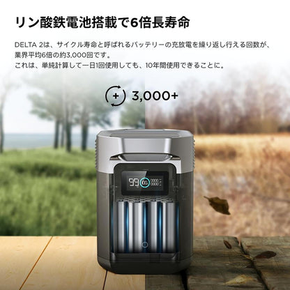 (コストコ) EcoFlow(エコフロー) ポータブル電源 デルタ2 ZMR330-JP 容量1,024Wh