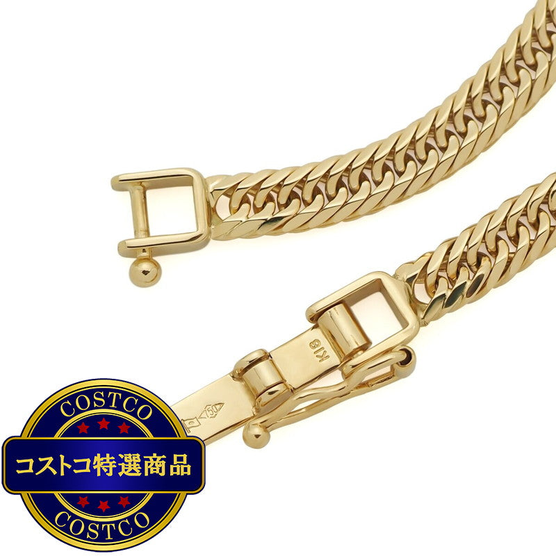 (コストコ) K18イエローゴールド 8面トリプル 喜平 アンクレット 25cm 10g
