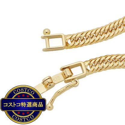 (コストコ) K18イエローゴールド 12面トリプル 喜平 アンクレット 23cm 6g