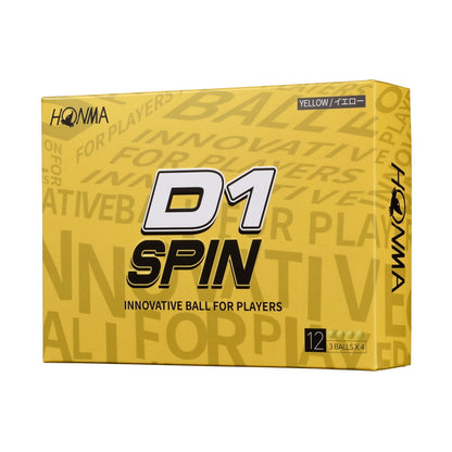 (コストコ) 本間ゴルフ D1スピン ゴルフボール 2ピース構造 24個入り イエロー