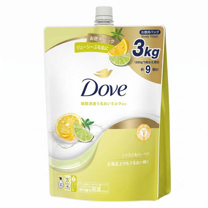 (コストコ) Dove (ダヴ) ボディウォッシュ シトラス &バーベナ 詰替え用 3㎏