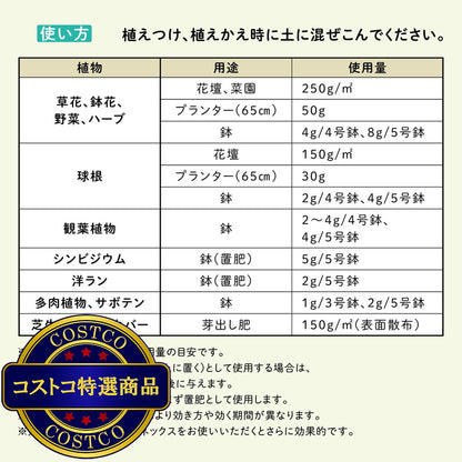 (コストコ) ハイポネックス マグァンプeco 中粒 元肥肥料 3kg