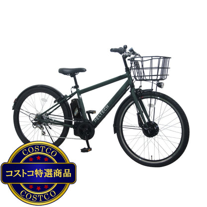 (コストコ) PELTECH 27.5インチ 電動アシストクロスバイク TDA-207ZP-12Ah バッテリー カーキ