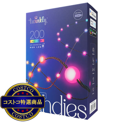 (コストコ) Twinkly(トゥインクリー) キャンディーズ 200LED スマートデコレーションライト パール型