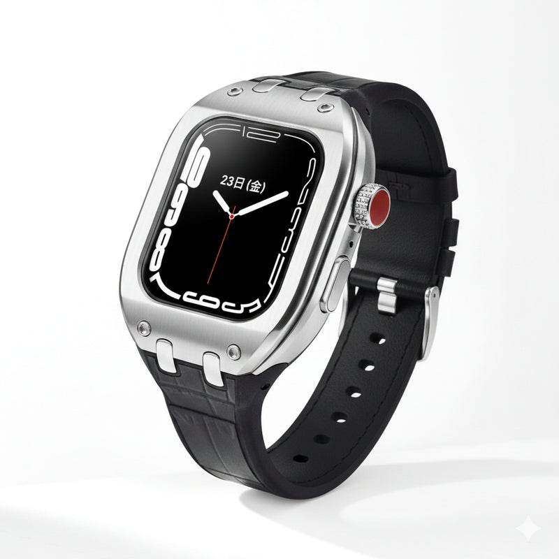 (コストコ) HUMBLE RICH Apple Watch Case 7/8/9対応 41mm レザー ブラック WBB0289-001