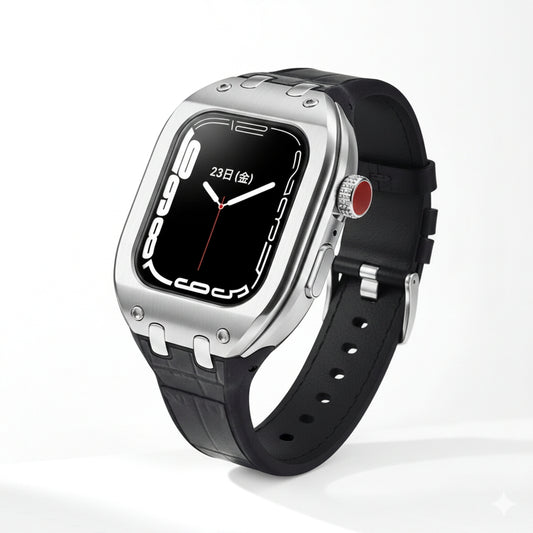 (コストコ) HUMBLE RICH Apple Watch Case 7/8/9対応 41mm レザー ブラック WBB0289-001