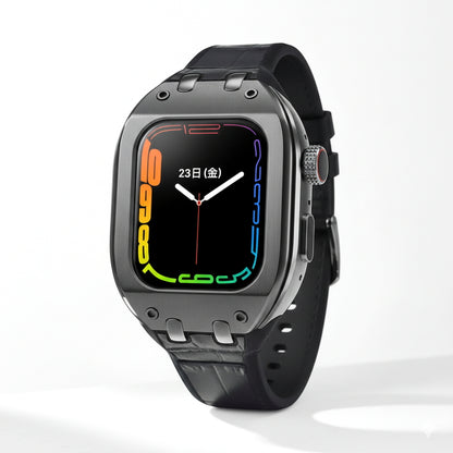 (コストコ) HUMBLE RICH Apple Watch Case 7/8/9対応 41mm レザー ブラック WBB0289-008