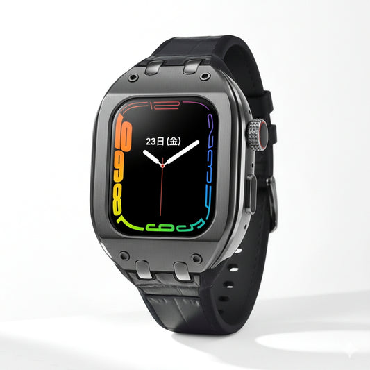 (コストコ) HUMBLE RICH Apple Watch Case 7/8/9対応 41mm レザー ブラック WBB0289-008