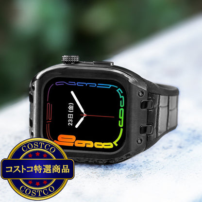 (コストコ) HUMBLE RICH Apple Watch Case 7/8/9対応 41mm レザー ブラック WBB0289-008