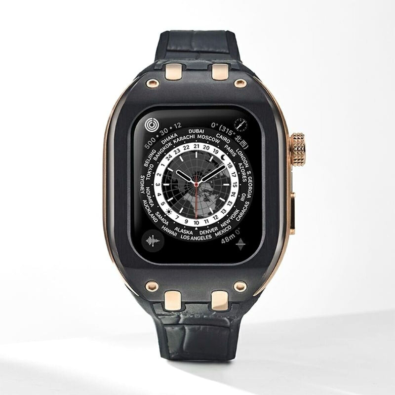 (コストコ) HUMBLE RICH Apple Watch Case 7/8/9対応 41mm レザー ブラック WBB0289-009