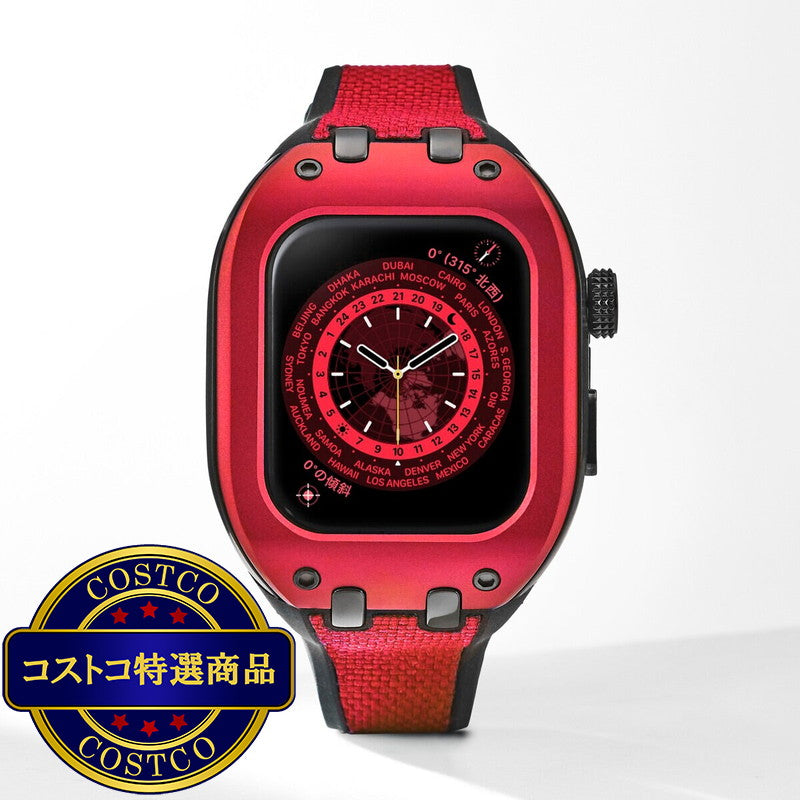 (コストコ) HUMBLE RICH Apple Watch Case 7/8/9対応 41mm ファブリック レッド WBB0289-013