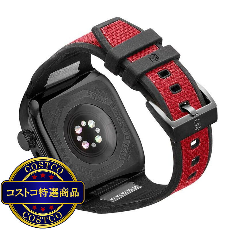 (コストコ) HUMBLE RICH Apple Watch Case 7/8/9対応 41mm ファブリック レッド WBB0289-013