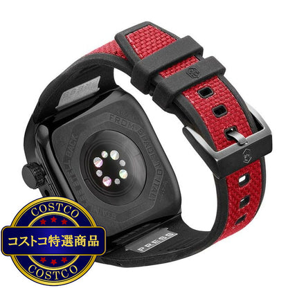 (コストコ) HUMBLE RICH Apple Watch Case 7/8/9対応 41mm ファブリック レッド WBB0289-013