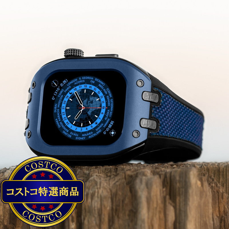 (コストコ) HUMBLE RICH Apple Watch Case 7/8/9対応 41mm ファブリック ブルー WBB0289-014