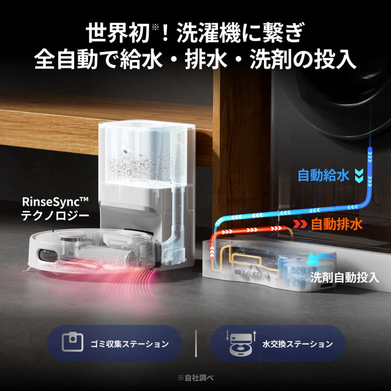 (コストコ) スイッチボット ロボット掃除機 S10(外付水タンク付き) 全自動給排水モデル W3211800