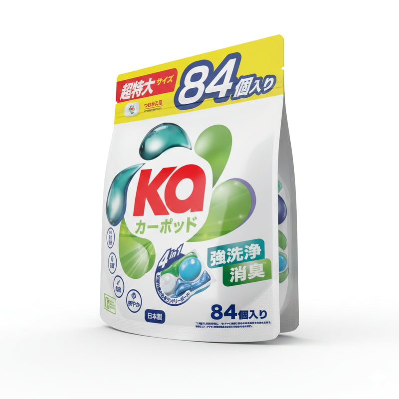 (コストコ) Ka カーポッド 衣料用洗濯洗剤 ジェルマジックボール 84個入り
