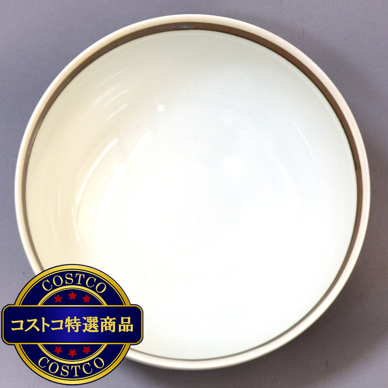 (コストコ) 波佐見焼 お茶碗 廻り花 大小 2個セット チョコレートブラウン