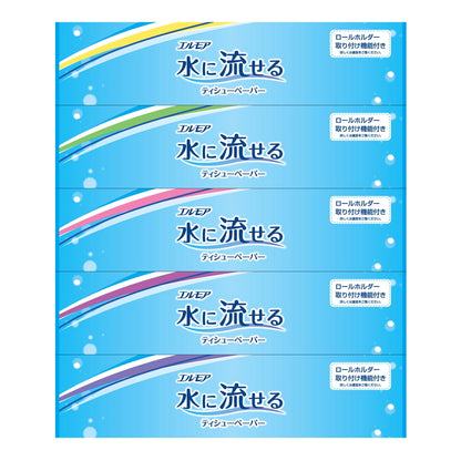 (コストコ) エルモア 水に流せるティッシュペーパー 5箱 x 12パック