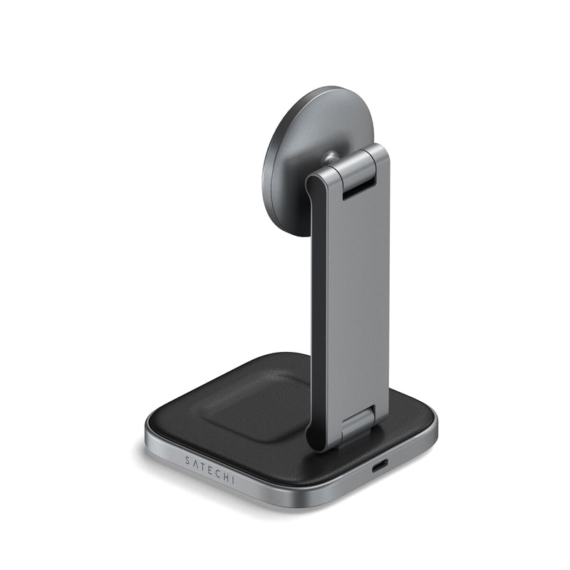 (コストコ) Satechi 2-in-1 フォアダブル QI2 ワイヤレスチャージングスタンド グレー