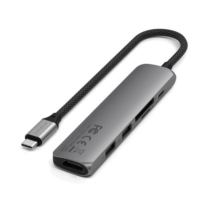(コストコ) Satechi 6-in1 USB-C スリムマルチポートアダプター スペースグレー