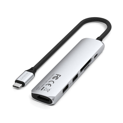 (コストコ) Satechi 6-in1 USB-C スリムマルチポートアダプター シルバー