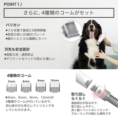 (コストコ) PETKIT ペット バリカン掃除機 LM4