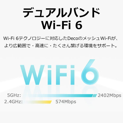(コストコ) TP-Link Deco X50 2Pack+X50 Outdoor メッシュWiFi6 ルーター 2402＋574Mbps AX3000 IPoE IPv6対応 3年保証