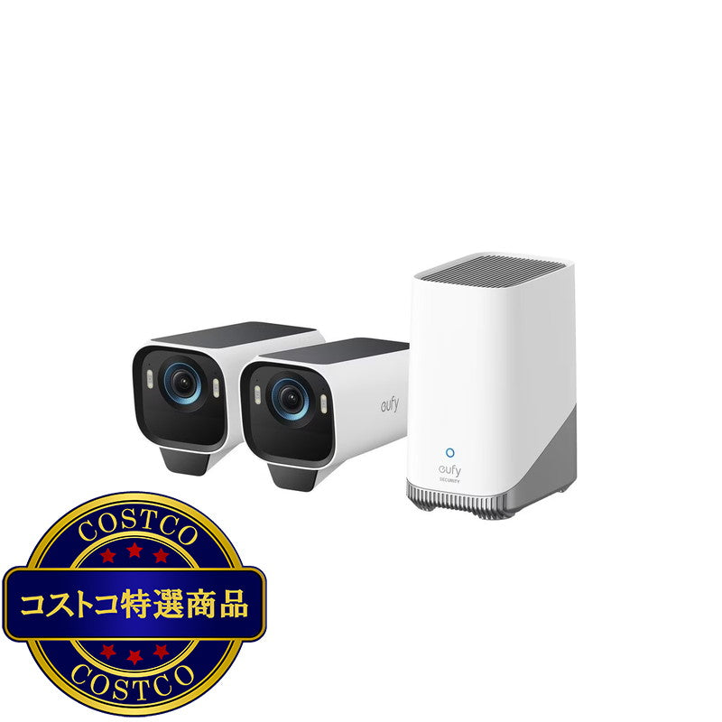 (コストコ) Anker（アンカー）EufyCam S3 Pro 屋外カメラ2個セット T88925W1