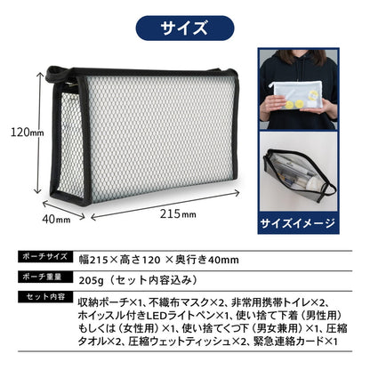 (コストコ) パイクスピーク ソナエル 持ち歩き用簡易防災セット ホワイト (女性用)  2セット