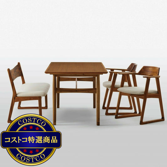 (コストコ) 朝日木材 ダイニング 4点セット