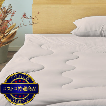 (コストコ) ポリ+コットン コンフォーター ダブル スモーキーピンク