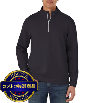 (コストコ) カークランドシグネチャー メンズ 1/2 ジップ トップ