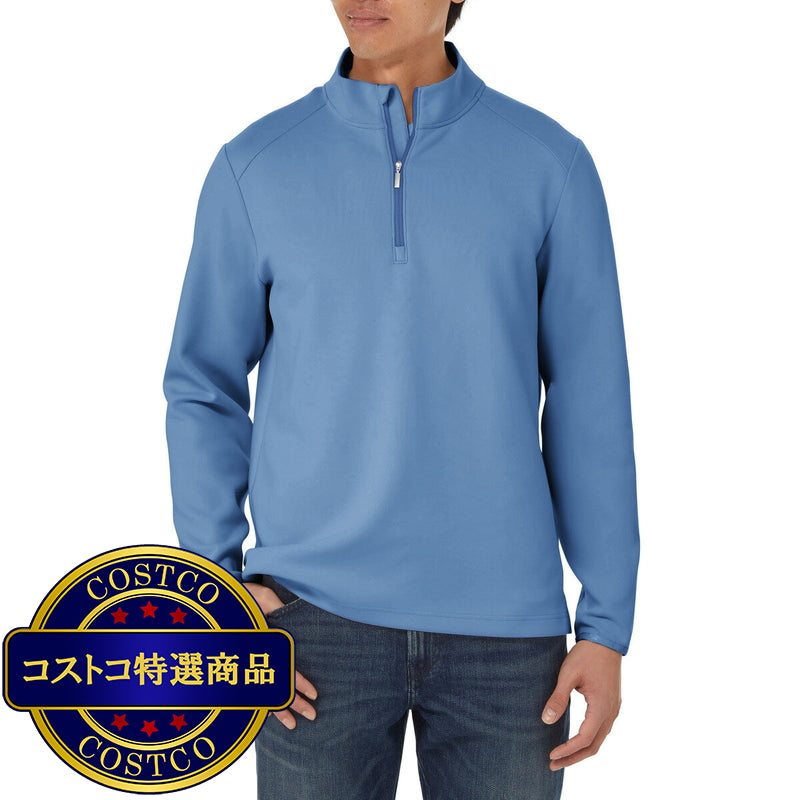 (コストコ) カークランドシグネチャー メンズ 1/2 ジップ トップ