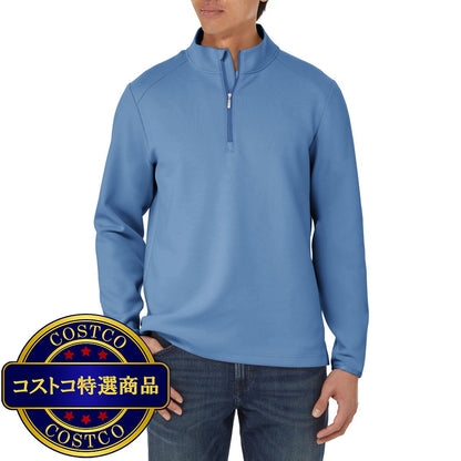 (コストコ) カークランドシグネチャー メンズ 1/2 ジップ トップ