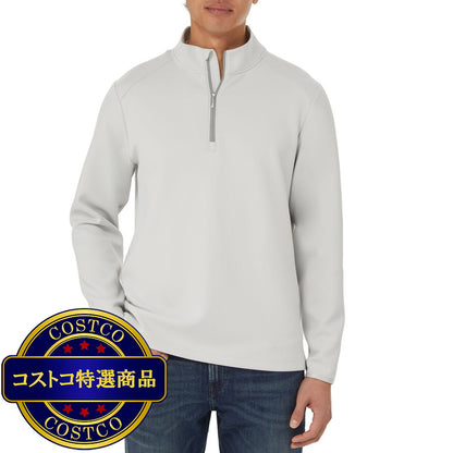 (コストコ) カークランドシグネチャー メンズ 1/2 ジップ トップ